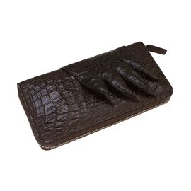 Придбати - Гаманець-клатч Ekzotic Leather з натуральної шкіри крокодила Коричневий (cw 28), image , характеристики, відгуки