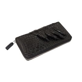 Купить - Кошелек-клатч Ekzotic Leather из натуральной кожи крокодила Черный   (cw 28_1), фото , характеристики, отзывы