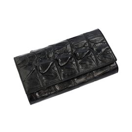 Купить - Кошелек из кожи крокодила  Ekzotic Leather черный (cw 18_1), фото , характеристики, отзывы
