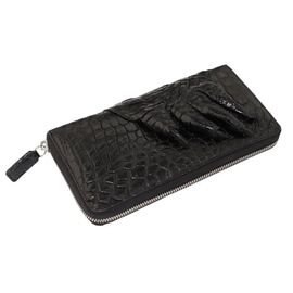 Придбати Гаманець-клатч Ekzotic Leather з натуральної шкіри крокодила Чорний (cw 28_1), image , характеристики, відгуки