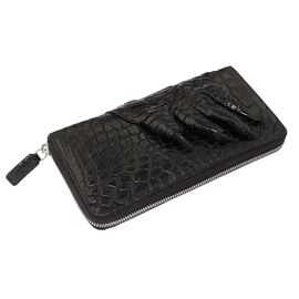 Купить Кошелек-клатч Ekzotic Leather из натуральной кожи крокодила Черный   (cw 28_1), фото , характеристики, отзывы