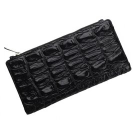 Придбати Гаманець зі шкіри крокодила на блискавки Ekzotic Leather Чорний (cw 80), image , характеристики, відгуки