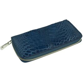 Придбати Гаманець Ekzotic Leather з натуральної шкіри крокодила Синій (cw 82_3), image , характеристики, відгуки