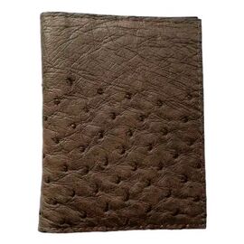 Купить Визитница из кожи страуса Ekzotic Leather Коричневая (och03), фото , характеристики, отзывы