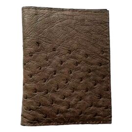 Купить - Визитница из кожи страуса Ekzotic Leather Коричневая (och03), фото , характеристики, отзывы