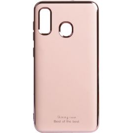 Купить Чехол-накладка TOTO Electroplate TPU 2mm Case Samsung Galaxy A20/A30 Rose Gold, фото , характеристики, отзывы