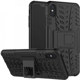 Купить Чехол-накладка TOTO Dazzle Kickstand 2 in 1 Case Apple iPhone X/XS Black, фото , характеристики, отзывы