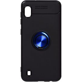 Придбати Чехол-накладка TOTO Car Magnetic Ring TPU Case Samsung Galaxy A10 Black/Blue, image , характеристики, відгуки