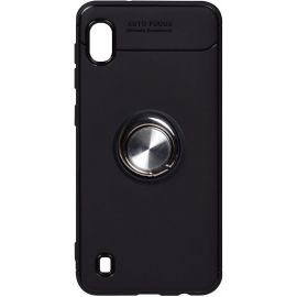 Придбати Чехол-накладка TOTO Car Magnetic Ring TPU Case Samsung Galaxy A10 Black/Silver, image , характеристики, відгуки