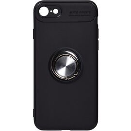 Придбати Чехол-накладка TOTO Car Magnetic Ring TPU Case Apple iPhone 7/8/SE 2020 Black/Silver, image , характеристики, відгуки