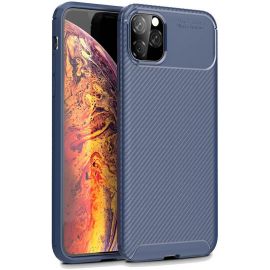 Придбати Чехол-накладка TOTO TPU Carbon Fiber 1,5mm Case Apple iPhone 11 Pro Max Dark Blue, image , характеристики, відгуки