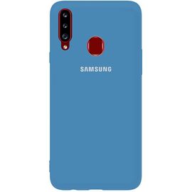 Купить Чехол-накладка TOTO Silicone Full Protection Case Samsung Galaxy A20s Navy Blue, фото , характеристики, отзывы