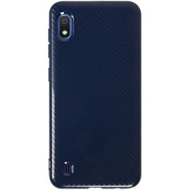 Придбати Чехол-накладка TOTO TPU Carbon Fiber 2,0mm Case Samsung Galaxy A10 Navy Blue, image , характеристики, відгуки