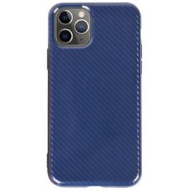Купить Чехол-накладка TOTO TPU Carbon Fiber 2,0mm Case Apple iPhone 11 Pro Max Navy Blue, фото , характеристики, отзывы