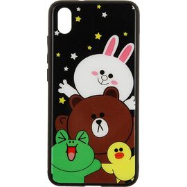 Придбати Чехол-накладка TOTO Cartoon Print Glass Case Xiaomi Redmi 7A Line friends all about, image , характеристики, відгуки