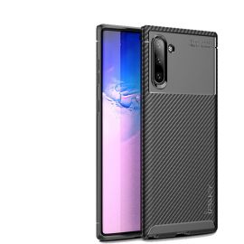 Придбати Чехол-накладка Ipaky Carbon Fiber Series/Soft TPU Case Samsung Galaxy Note 10 Black, image , характеристики, відгуки