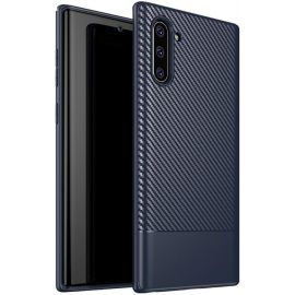 Купить Чехол-накладка Ipaky Moosy Series/TPU With Carbon Fiber Case Samsung Galaxy Note 10 Blue, фото , характеристики, отзывы