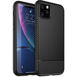 Купить Чехол-накладка Ipaky Moosy Series/TPU With Carbon Fiber Case Apple iPhone 11 Pro Black, фото , характеристики, отзывы