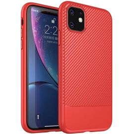 Придбати Чехол-накладка Ipaky Moosy Series/TPU With Carbon Fiber Case Apple iPhone 11 Red, image , характеристики, відгуки