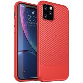 Купить Чехол-накладка Ipaky Moosy Series/TPU With Carbon Fiber Case Apple iPhone 11 Pro Red, фото , характеристики, отзывы