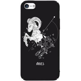 Купить Чехол-накладка TOTO Full PC Print Case Apple iPhone SE/5s/5 #168_Aries Black, фото , характеристики, отзывы