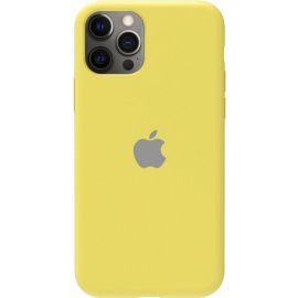 Придбати Чехол-накладка TOTO Silicone Full Protection Case Apple iPhone 12 Pro Max Lemon Yellow, image , характеристики, відгуки