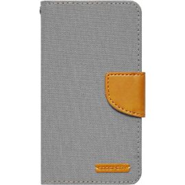 Придбати Чехол-книжка Goospery Canvas Diary Universal 4.0'-4.5' Gray, image , характеристики, відгуки