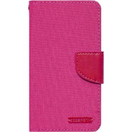 Придбати Чехол-книжка Goospery Canvas Diary Universal 4.5'-5.0' Hot Pink, image , характеристики, відгуки