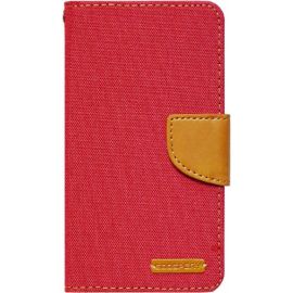 Придбати Чехол-книжка Goospery Canvas Diary Universal 4.5'-5.0' Red, image , характеристики, відгуки