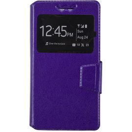 Купить Чехол-книжка TOTO Book Silicone Slide Universal Cover With Window 4.8'-5.3' Purple, фото , характеристики, отзывы