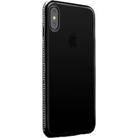 Придбати Бампер SHENGO TPU Phone Case Diamond iPhone X Black, image , характеристики, відгуки