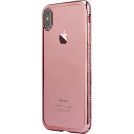 Купить Чехол-накладка SHENGO TPU Phone Case Diamond iPhone X Rose Gold, фото , характеристики, отзывы