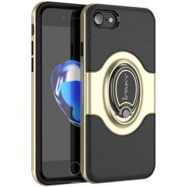 Купить Чехол-накладка Ipaky PC Bumper Soft case with 360 finger ring holder iPhone 7 Gold, фото , характеристики, отзывы
