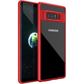 Придбати Чехол-накладка Ipaky Transparent Acrylic with TPU bumper Samsung Galaxy Note 8 Red, image , характеристики, відгуки