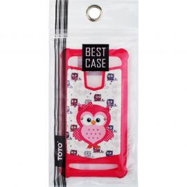 Придбати Чехол-накладка TOTO Universal TPU case with image 4,5" Owl Pink, image , характеристики, відгуки