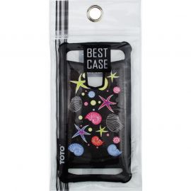 Придбати Чехол-накладка TOTO Universal TPU case with image 5,5" Sea Stars Black, image , характеристики, відгуки