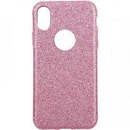 Купить Чехол-накладка TOTO 2 in1 tpu + glitter paper case iPhone X Rose Gold, фото , характеристики, отзывы
