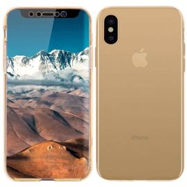 Купить Чехол-накладка TOTO 360 Fully-covered TPU case iPhone X Gold, фото , характеристики, отзывы