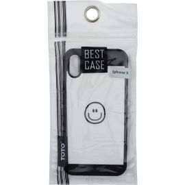 Придбати Чехол-накладка TOTO TPU Cartoon Case IPhone X Smile Black, image , характеристики, відгуки