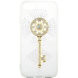 Купить Чехол-накладка TOTO TPU case with stones iPhone 7/8/SE 2020 Key Transparent, фото , характеристики, отзывы