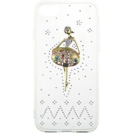 Придбати Чехол-накладка TOTO TPU case with stones iPhone 7/8/SE 2020 Ballerina Transparent, image , характеристики, відгуки