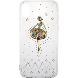 Купить Чехол-накладка TOTO TPU case with stones iPhone X Ballerina Transparent, фото , характеристики, отзывы