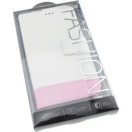 Придбати Чехол-книжка TOTO Book Universal cover 4.5'-5.0' White/Pink, image , характеристики, відгуки