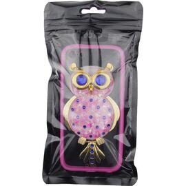 Придбати Чехол-накладка TOTO TPU Case Decorative Stones IPhone 5/5S/SE Owl Pink, image , характеристики, відгуки