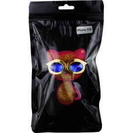 Придбати Чехол-накладка TOTO TPU Case Decorative Stones iPhone 7/8/SE 2020 Cat Pink, image , характеристики, відгуки