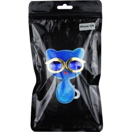 Придбати Чехол-накладка TOTO TPU Case Decorative Stones iPhone 7/8/SE 2020 Cat Blue, image , характеристики, відгуки