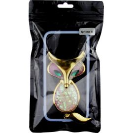 Купить Чехол-накладка TOTO TPU Case Decorative Stones IPhone X A Fox Purple, фото , характеристики, отзывы