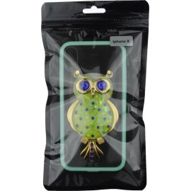 Купить Чехол-накладка TOTO TPU Case Decorative Stones IPhone X Owl Green, фото , характеристики, отзывы