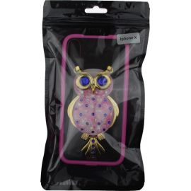 Купить Чехол-накладка TOTO TPU Case Decorative Stones IPhone X Owl Pink, фото , характеристики, отзывы