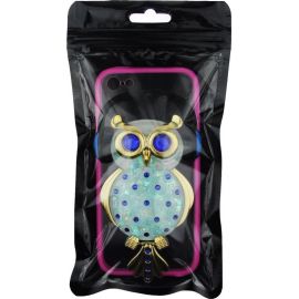 Купить Чехол-накладка TOTO TPU Stones Case IPhone 5/5S/SE Owl in Headphones Blue, фото , характеристики, отзывы